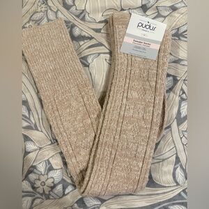 NWT Pudus Women's Tan Sweater Socks